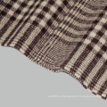 Кашемир смешанный классический коричневый чеком шарф
